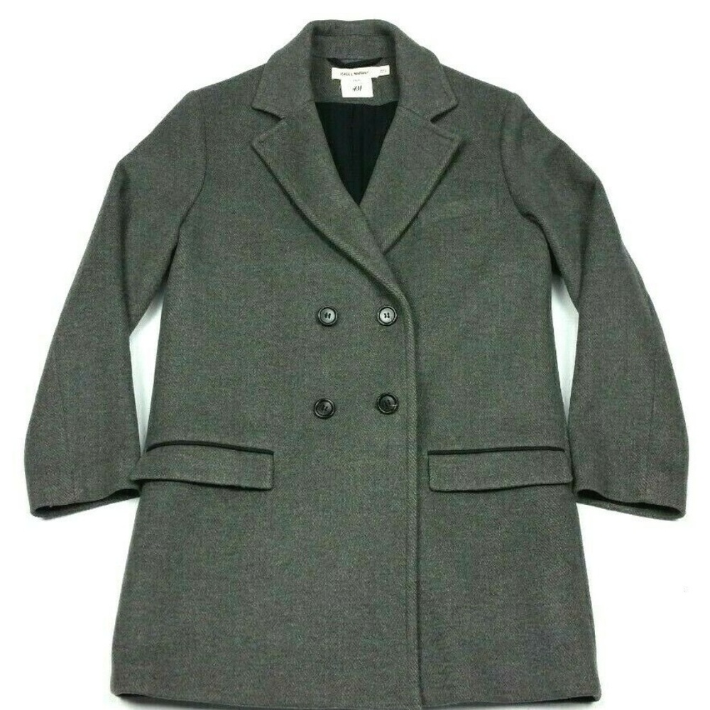 H&M Isabel Marant Pour Wool Boyfriend Pea Coat